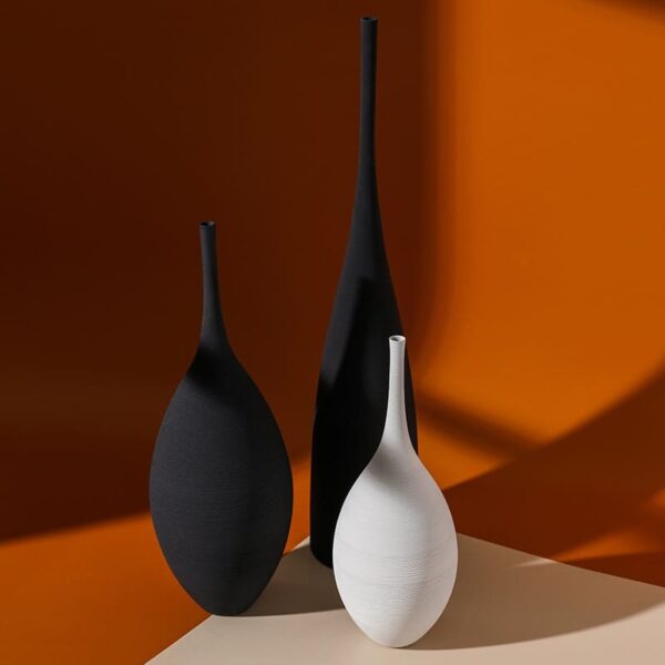 Vase en céramique noir – Image 5