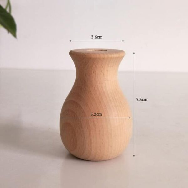 Vase en bois à fleurs sèches - n°4 – Image 3