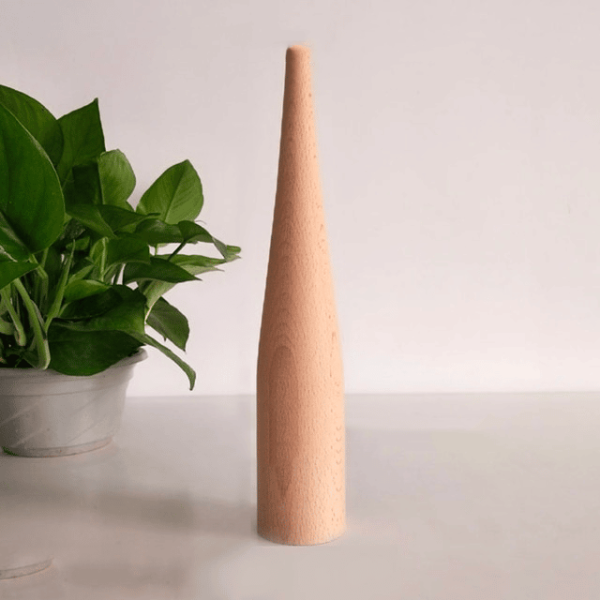 Vase en bois à fleurs sèches - n°1