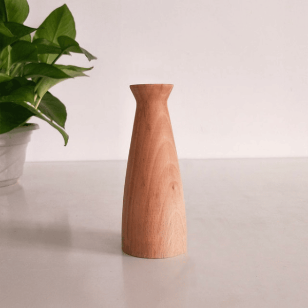 Vase en bois à fleurs sèches - n°5